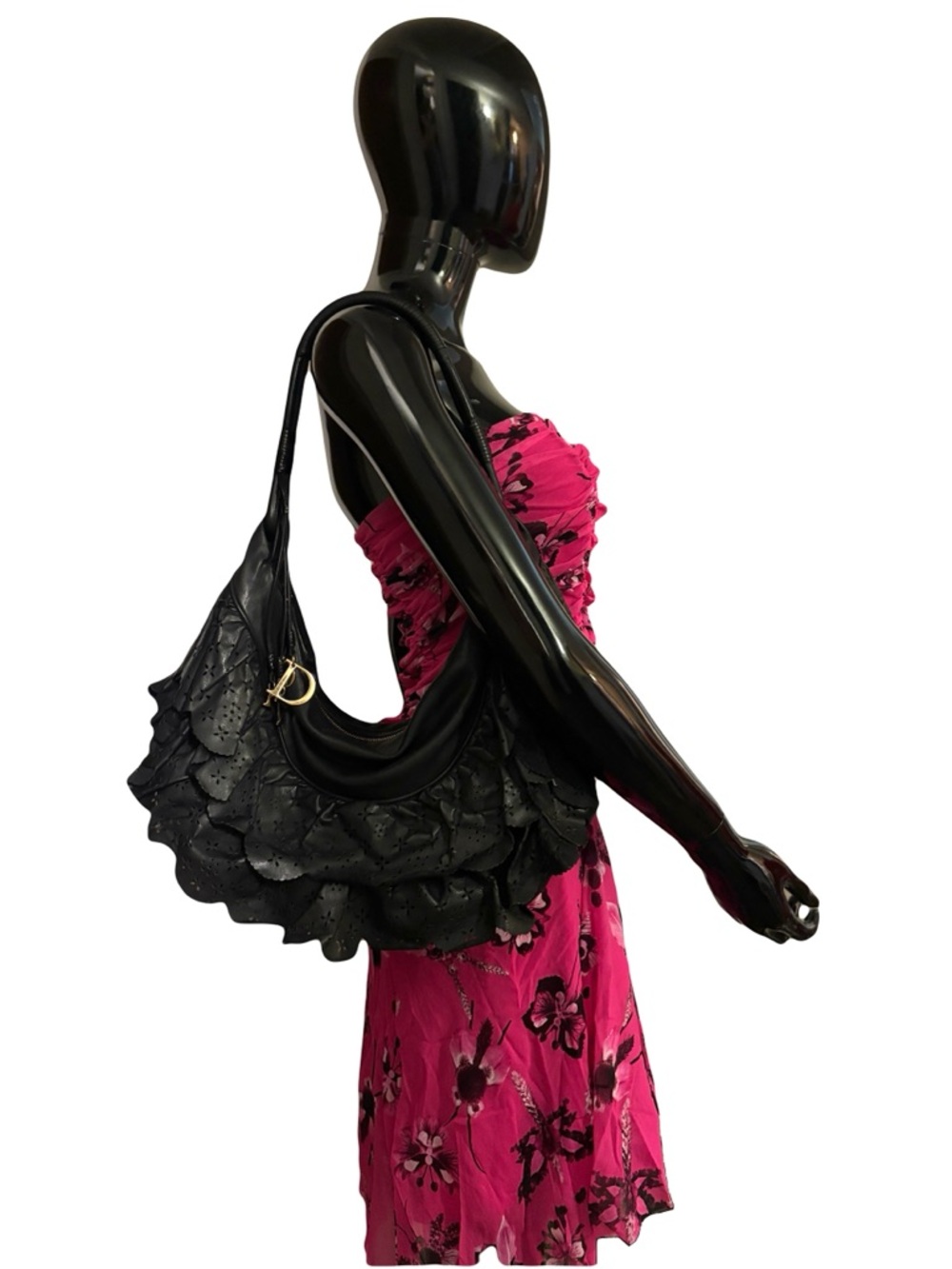 Vintage Dior Gypsy galliano ruffle shoulder bag - Picture 1 of 14